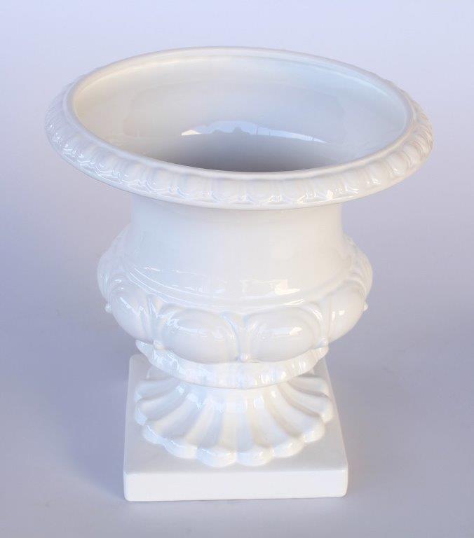 Large White Vase Or Urn
